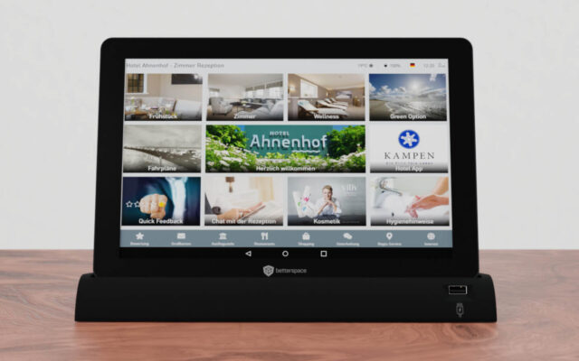 Digitale Gästemappe des Hotel Ahnenhof Sylt auf dem In-Room Tablet