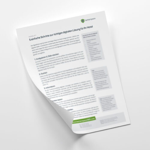 Checkliste und Merkblatt Digitalisierung im Hotel