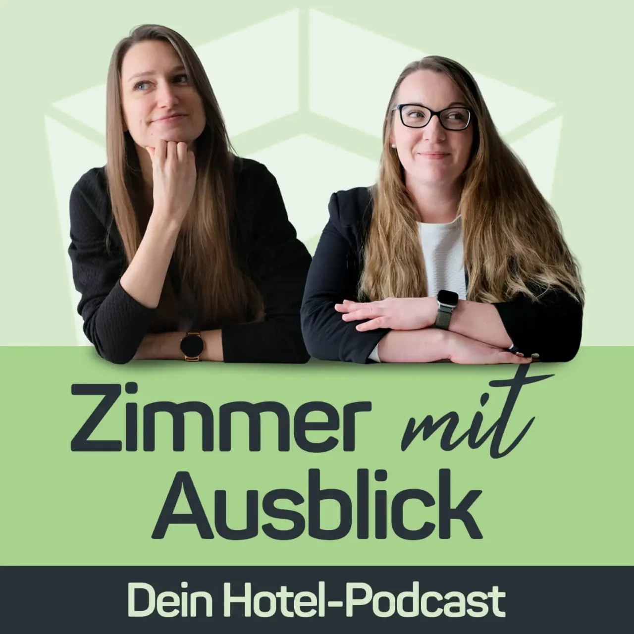 Cover Hotel-Podcast Zimmer mit Ausblick mit Marie und Katrin