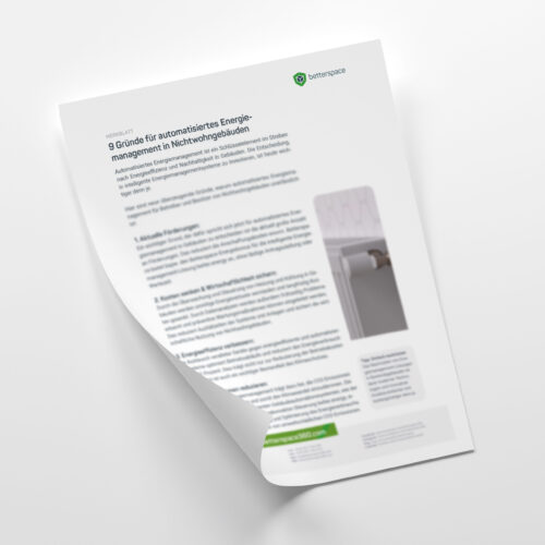 Merkblatt 9 Gründe für automatisiertes Energiemanagement im Nichtwohngebäude