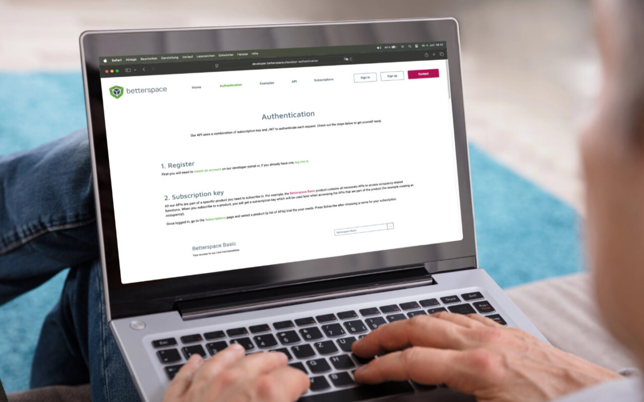 Entwickler registriert sich bei better.integrations Open API Plattform