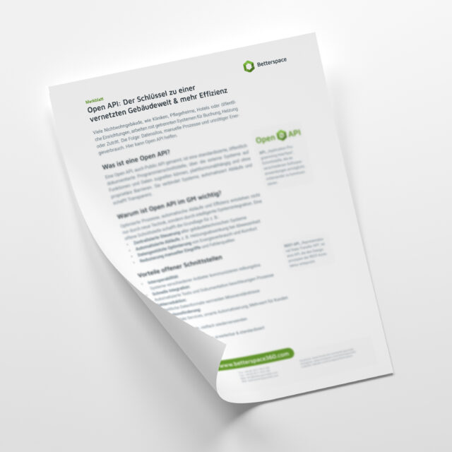 Titel Merkblatt Open API und better.integrations