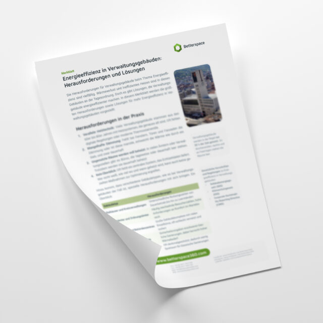 Titelbild Merkblatt Energieeffizienz in Verwaltungsgebäuden