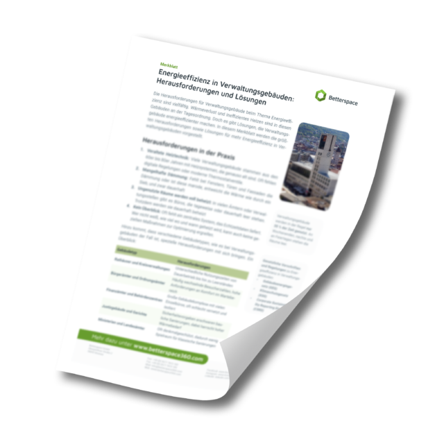 Titelbild Merkblatt Energieeffizienz in Verwaltungsgebäuden
