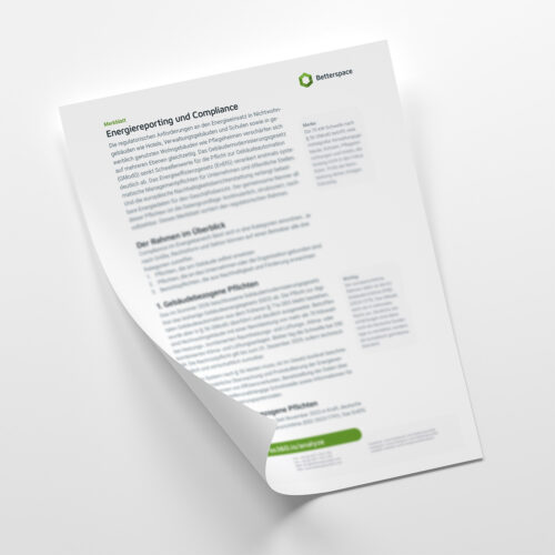 Titelbild Merkblatt Energiereporting Compliance