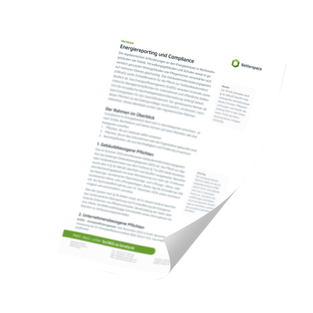 Titelbild Merkblatt Energiereporting Compliance